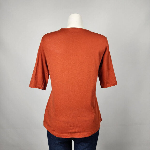 Eric Alexandre Orange Cotton Top Size M/L - Picture 6 of 9